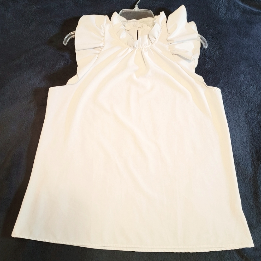 entro blouse, white, size medium